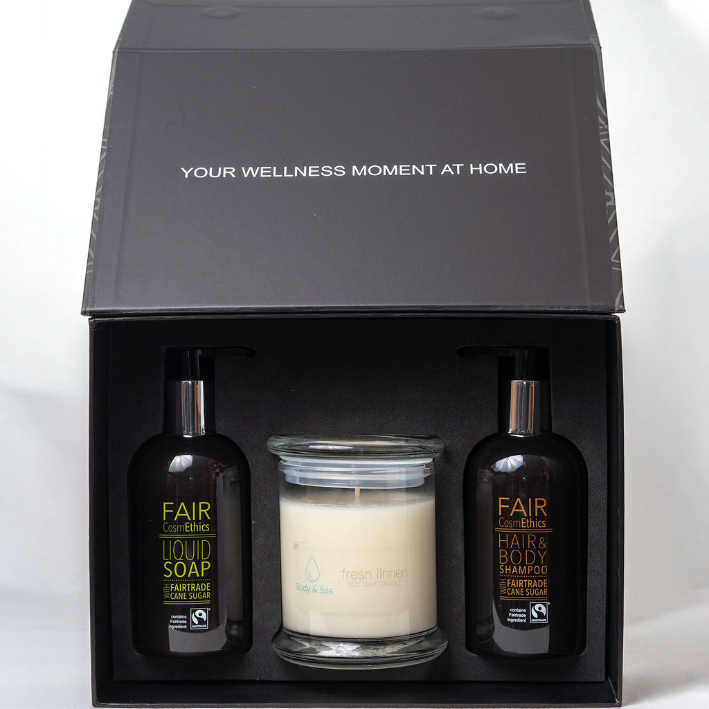 Fair Trade gift set met geurkaars